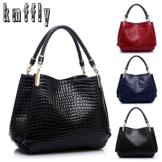 Luxury Leather Ladies Hand Bags Purse Fashion Shoulder Bags Bolsa Sac Crocodile