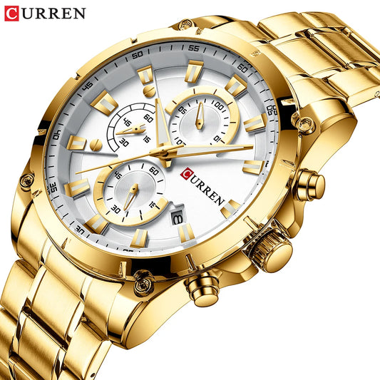 Top Brand Luxury Business Automatic Date Watch Men Casual Waterproof Watch