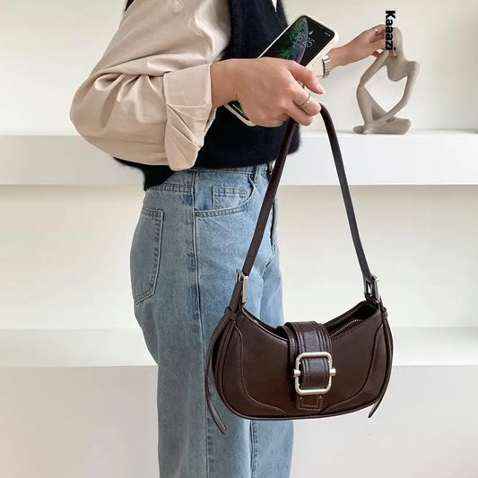 Vintage Handbags For Women Half-moon Leather