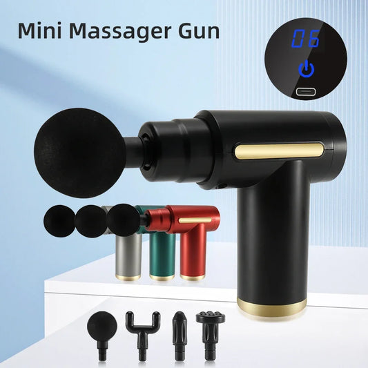 Portable Massage Gun Electric Percussion Pistol Massager Body Relaxation
