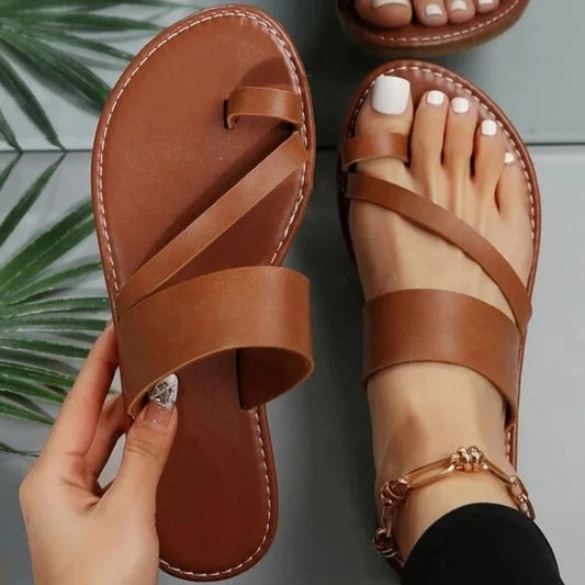 2024 New Fashion Flat Sandals Summer Outdoor