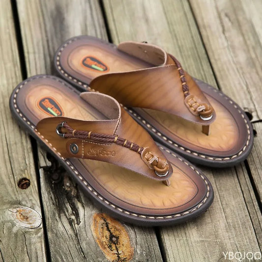 2023 Summer Handmade Leather Slippers