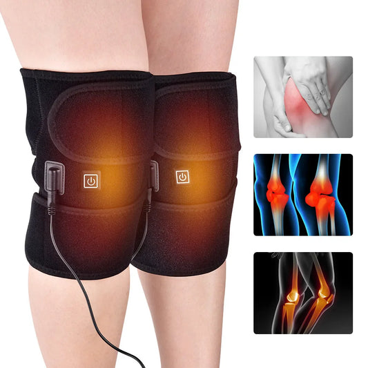 Electric Leg Heating Knee Pads  Pain Relief Back Shoulder Elbow Brace Healthy