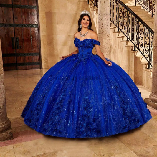 Royal Blue Quinceanera Dresses For Sweet Girl Beaded