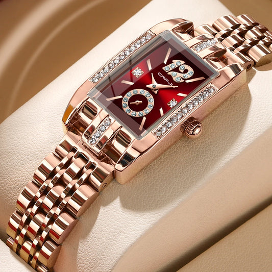 Luxury Rhinestone Fashion Wristwatch Quartz Watch For Girl